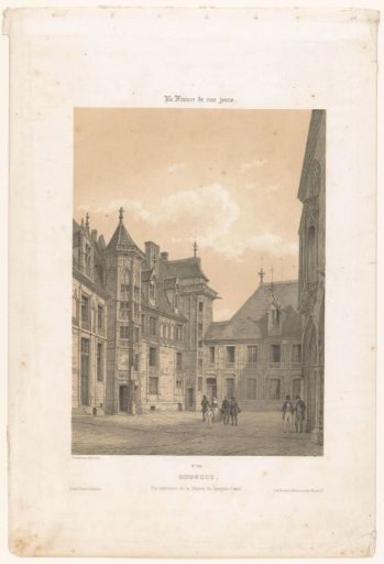 View of the courtyard of the Palais Jacques-Coeur in Bourges