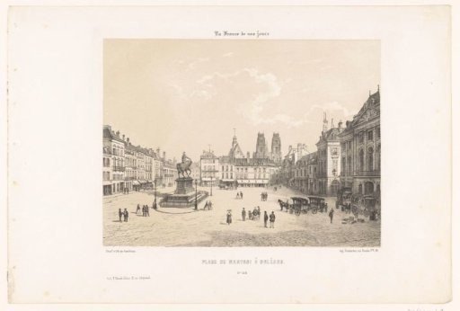 View of the Place du Martroi in Orléans