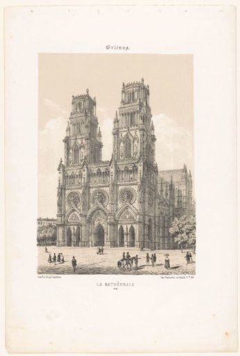 View of the cathedral of Orléans