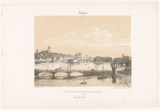 View of the Pont de la Haute-Chaîne over the Maine in Angers