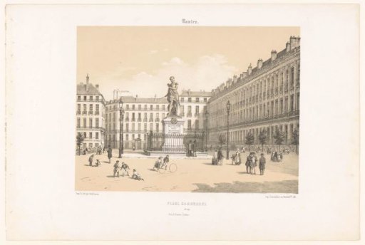 View of the Cours Cambronne in Nantes