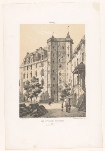 View of the courtyard of the Castle of Nantes