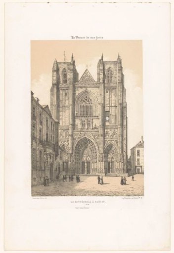 View of the Cathedral of Saint Peter and Saint Paul in Nantes