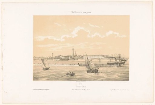View of the harbour entrance of Lorient