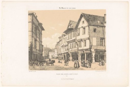 View of the Place des Cordeliers in Dinan
