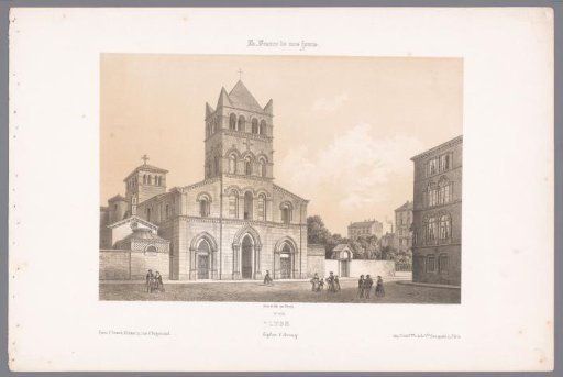 View of the Basilica of Saint-Martin d'Ainay