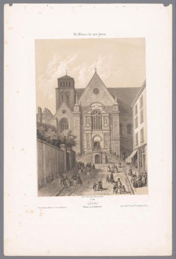 View of the Cathedral of the Sainte-Trinité in Laval