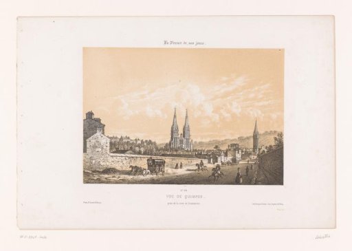 View of Quimper from the Road to Douarnenez