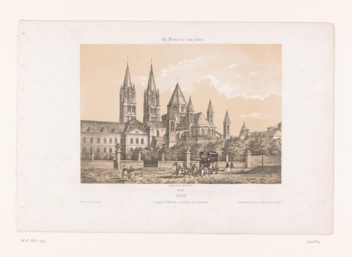 View of the Abbaye aux Hommes with the Église Saint-Étienne in Caen