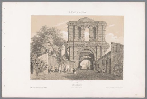 View of the Ruins of Palais Gallien in Bordeaux