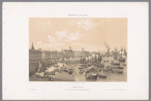 View of the Quay, Exchange and Customs House in Bordeaux