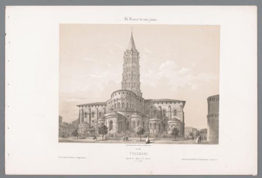 View of the Saint-Saturninus Basilica in Toulouse