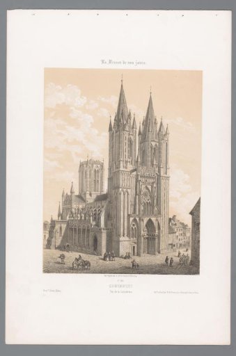 View of the Cathedral of Coutances