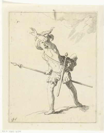 Fleeing soldier