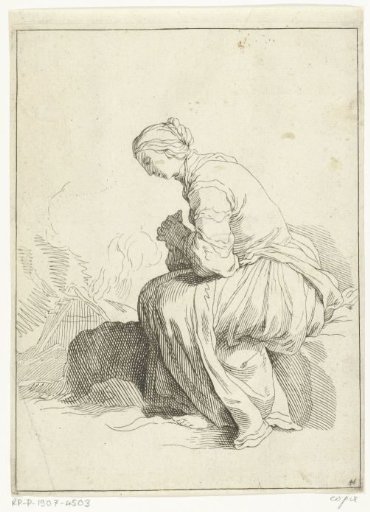 Praying woman