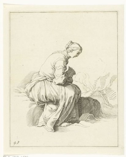 Praying woman
