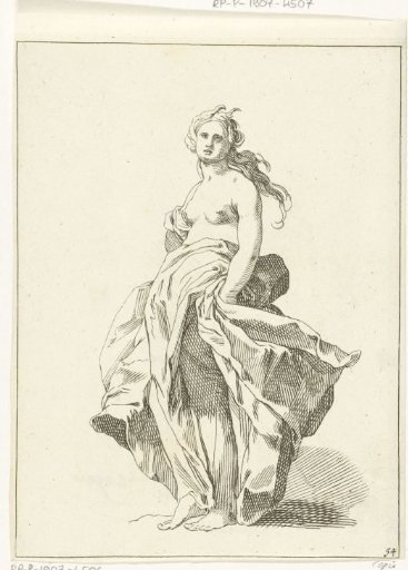 Woman with cloth around her waist