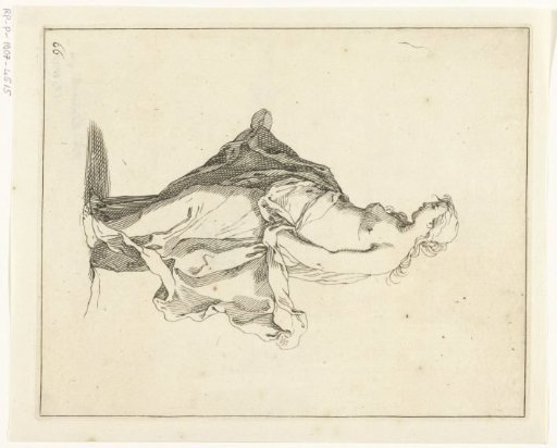Woman with cloth around her waist