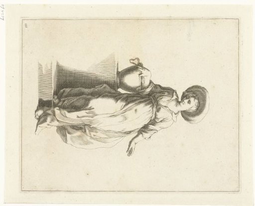 Woman with a bucket (the Samaritan woman?)