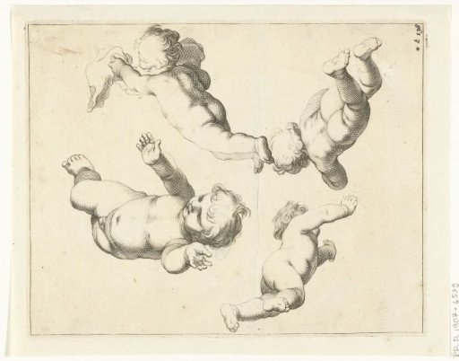 Four flying children