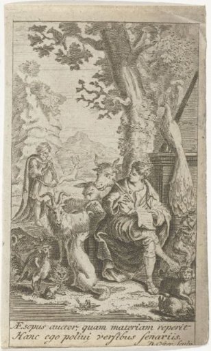 Aesop Writing His Fables