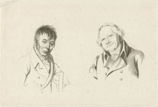 Portraits of Daniël Dupré and Christiaan Welmeer