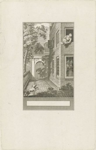 Maid Servant Throws a Portrait Bust Out of the Window