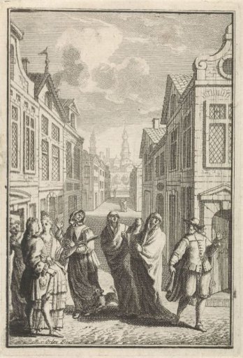 Street with a Group of People