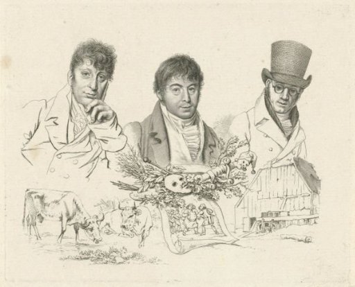 Portraits of H. Stokvisch, J. Smies and D. Kerkhoff