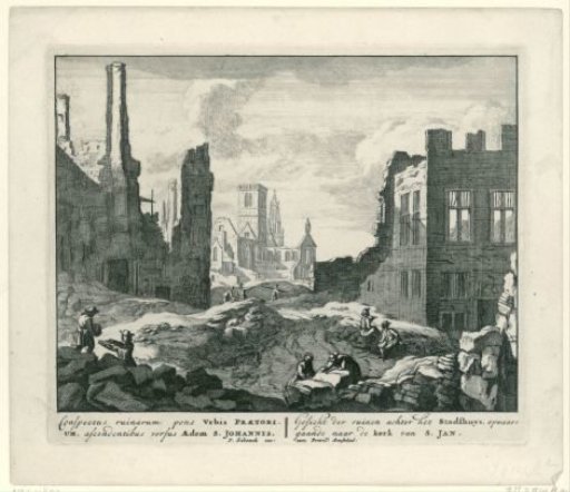 Ruins in Brussels, 1695