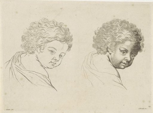 Study of the side of the head of a child