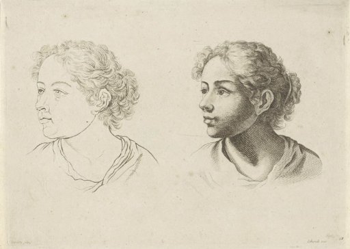 Study of the head of a young woman