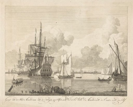 View of the IJ near Amsterdam