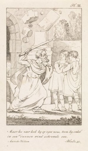 Wizard waving a staff