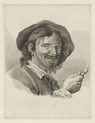 Smiling man with pipe