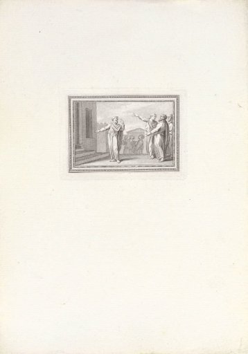 Socrates before his house