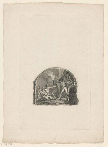 Two prisoners in a dungeon freed by a group of soldiers