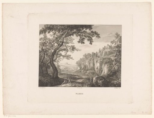 Landscape with walking figures