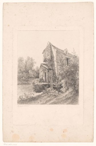 Rustic Courtyard with Seated Figure