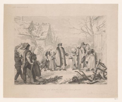 Louis XVI Visiting a Poor District