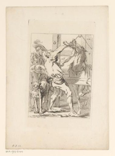 Soldier's Horse Receiving Medicine