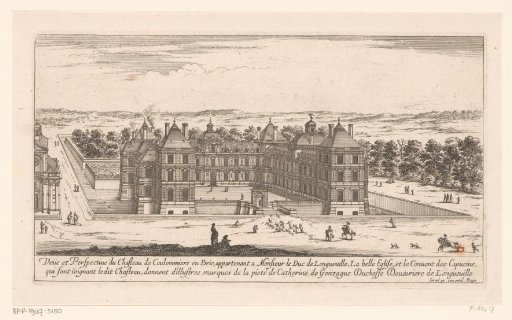 View of the castle of Coulommiers-en-Brie