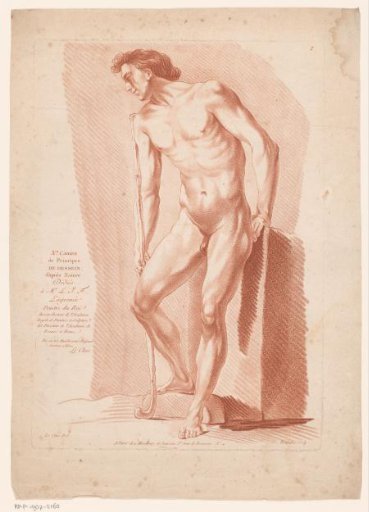 Standing male nude