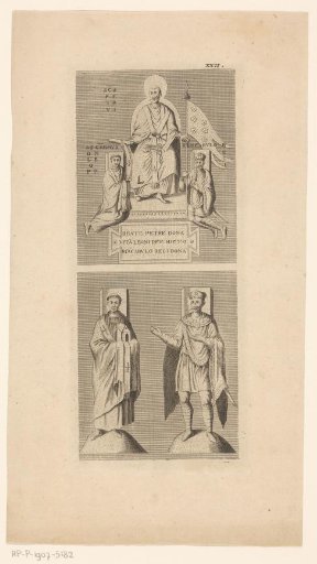 Two Scenes with Emperor Charlemagne and Pope Leo III