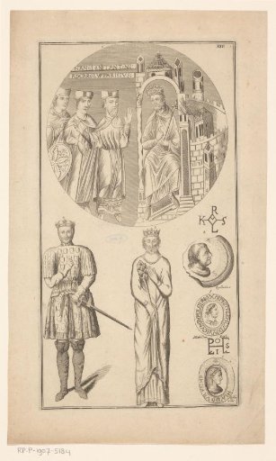 Various Portraits of Kings and Royal Seals