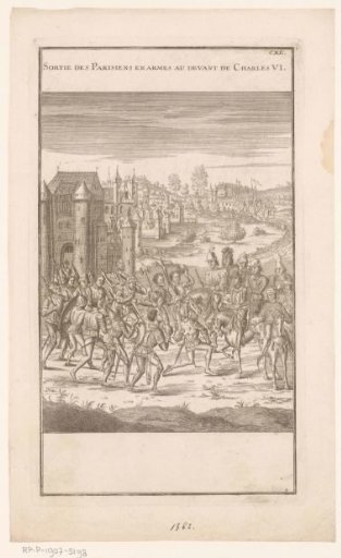 Departure of the Parisian Army Led by King Charles VI