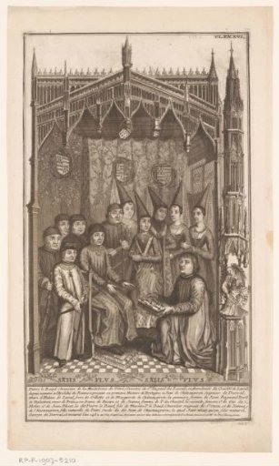 Portrait of a noble company including Pierre Le Baud