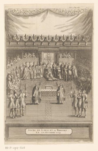 Coronation of Louis XV in Reims