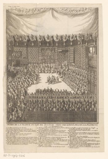 View of the Session of the Court of Justice with Louis XV