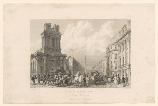 View of St Mary Woolnoth in King William Street in London